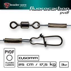 Поводки / Sprut Fluorocarbon (25cm/0,60mm/17,5kg) упак: 3шт